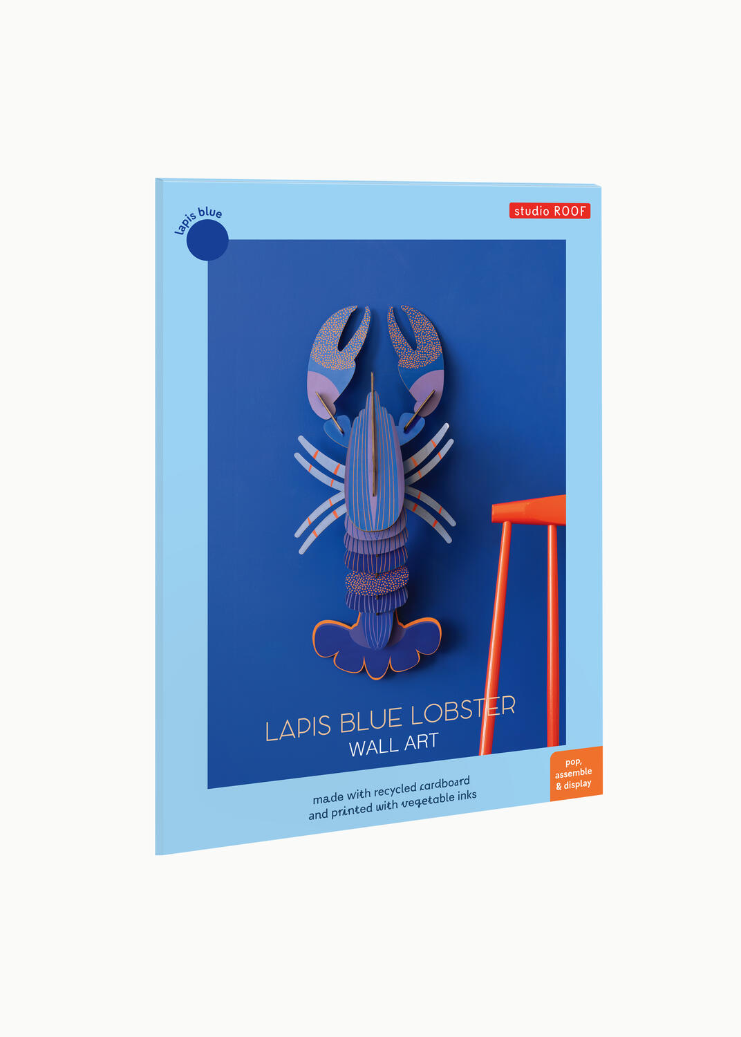 Lapis Lobster vægdekoration - blå